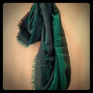 Blue and Green Scarve